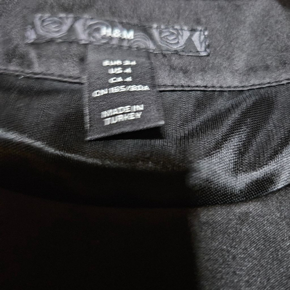 H&M 4 Black Sleeveless Halter A-line Mini Dress - Picture 5 of 7